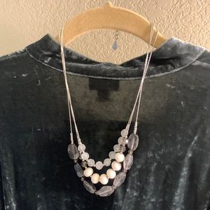 Loft layered beaded necklace
